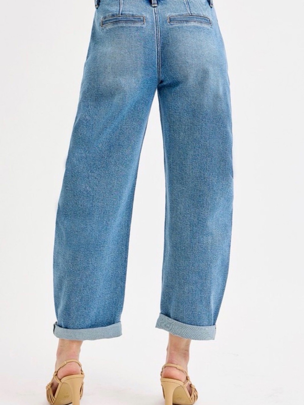 Risen Barrel Roll Up Jeans - Size 13 (31 waist) - Picture 3 of 3